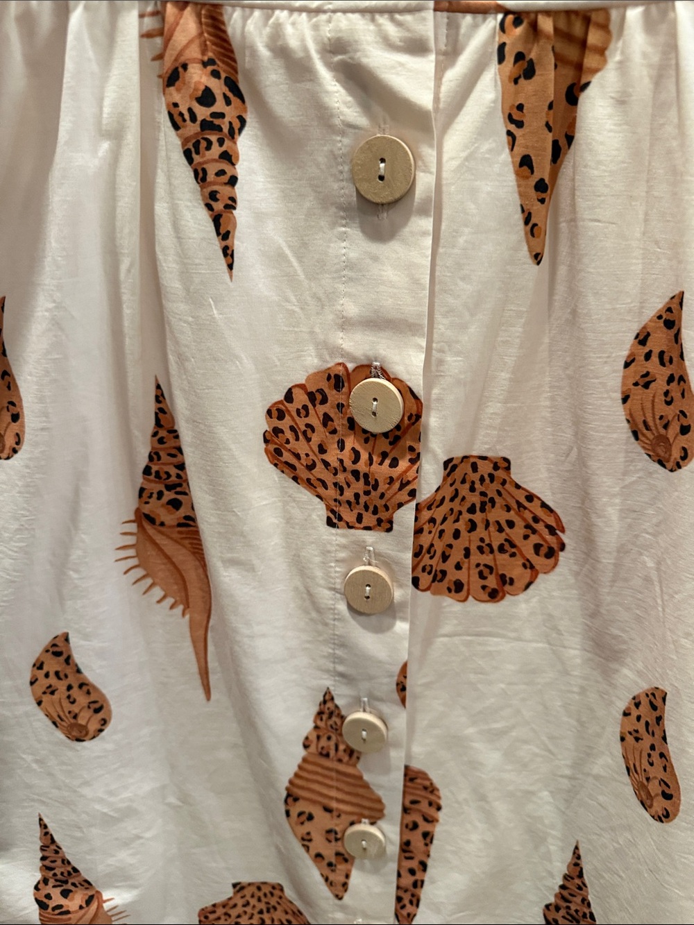 FARM Rio White Maxi Dress with leopard Shell Print - Picture 3 of 5